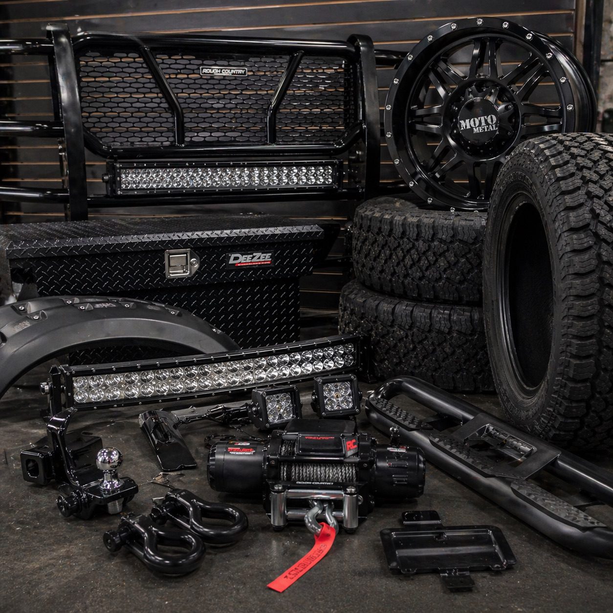 Truck accessories in Bredenbury SK including wheels, tires, lift kits, and aftermarket upgrades